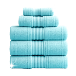 Stack of fresh white towels